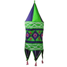 XL Lantern Lampshades - Purple & Green