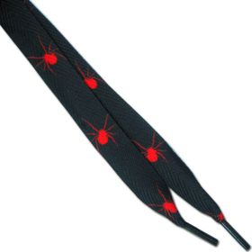 Punk, Goth & Skater Boot Laces - Red Spider