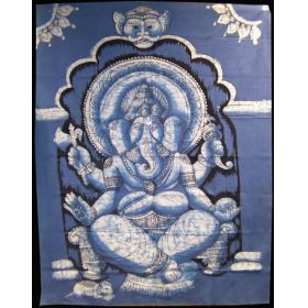 Ganesh Batik Large - Blue