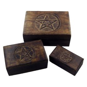 3 in 1 Wooden Pentagram Boxes
