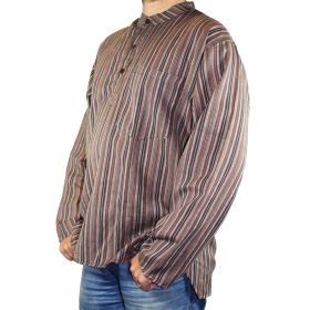 Mainwairing Striped Granddad Shirt
