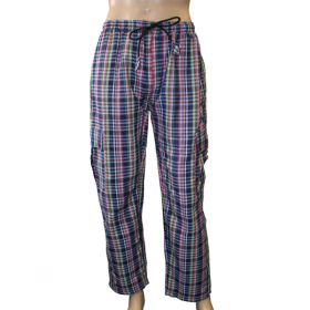 Tully Chequered Combat Trousers - Large