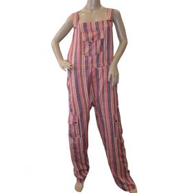 Cardassian Funky Chequered Cotton Dungarees