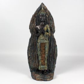 Standing Thai Budha 30cm - Green/Bronze