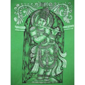 Krishna Batik Large - Green