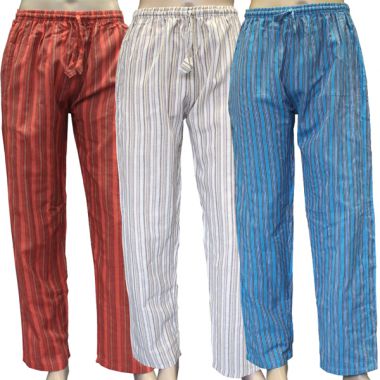 Striped Cotton Trousers