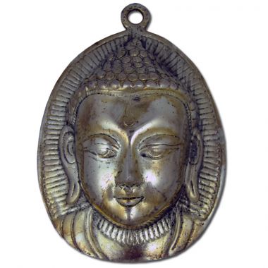 Oval Plaque Buddha Head - Polished