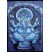 Ganesha With Parashu Batik Small - Blue