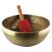 Tibetan Prayer Bowls with Leather Wrapped Beater - 8 Inch Diameter