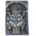 Ganesha With Parashu Batik Small - Stonewash Blue