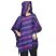 Super Soft Hooded Ponchos - Purple/Navy