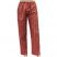 Striped Cotton Trousers - Flame Red Large