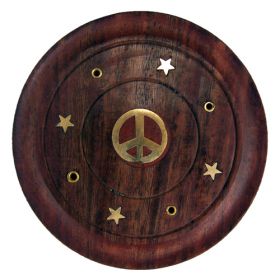 Embossed Incense Coasters - CND Peace Sign
