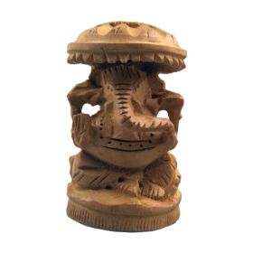 Wooden Lord Ganesh Statuette