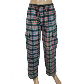 Bartemius Chequered Flannel Combat Trousers