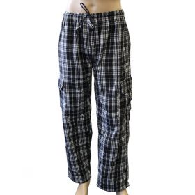Neo Chequered Flannel Combat Trousers - Large