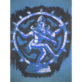 Shiva Nataraj Batik Large - Blue