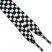 Punk, Goth & Skater Boot Laces - White Chequered