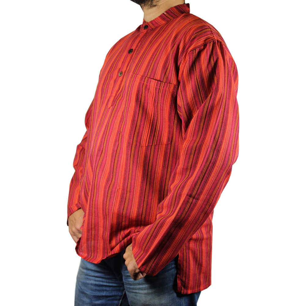 Hodges Striped Granddad Shirt