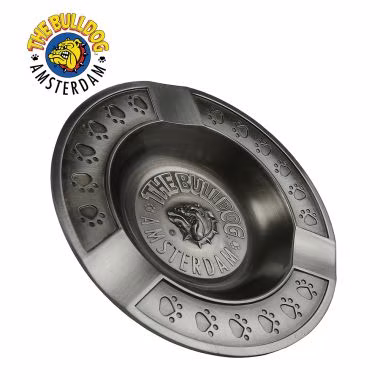 The Bulldog Embossed Metal Ashtray